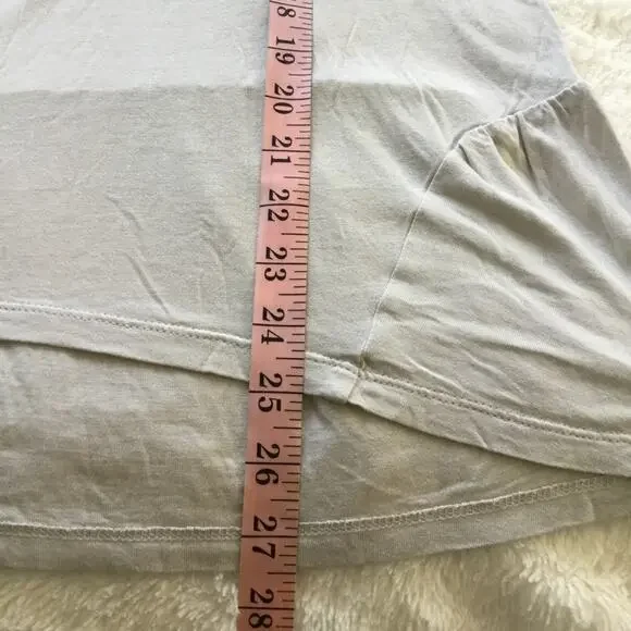 Club Monaco Light Gray Asymmetrical Sequined Top - Picture 11 of 14